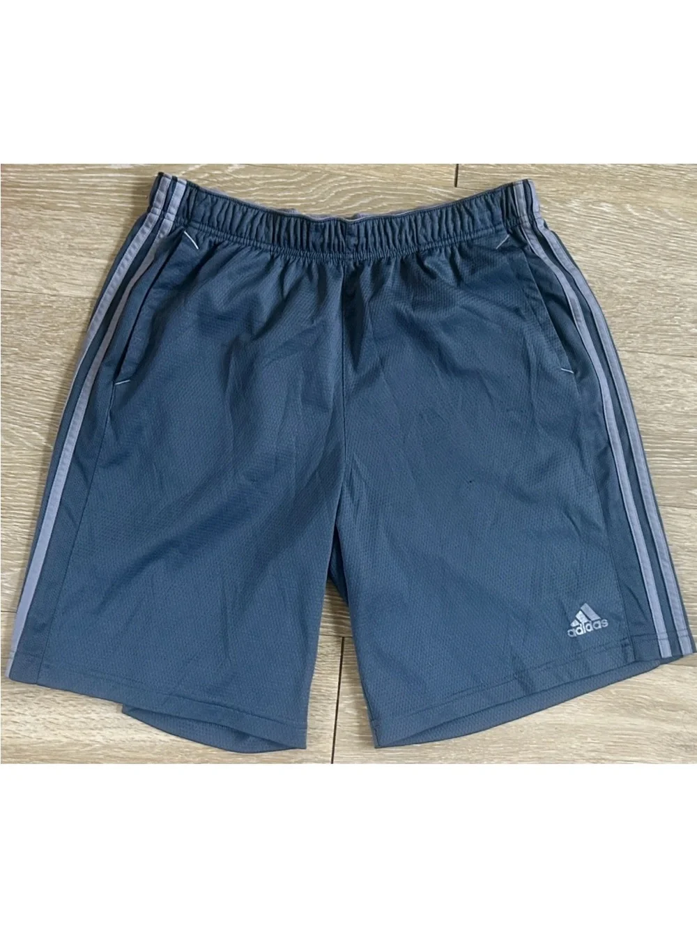 Adidas Climalite 3-Stripe Athletic Shorts Men’s Large Black Performance